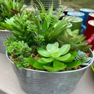 Artificial succulent decoration